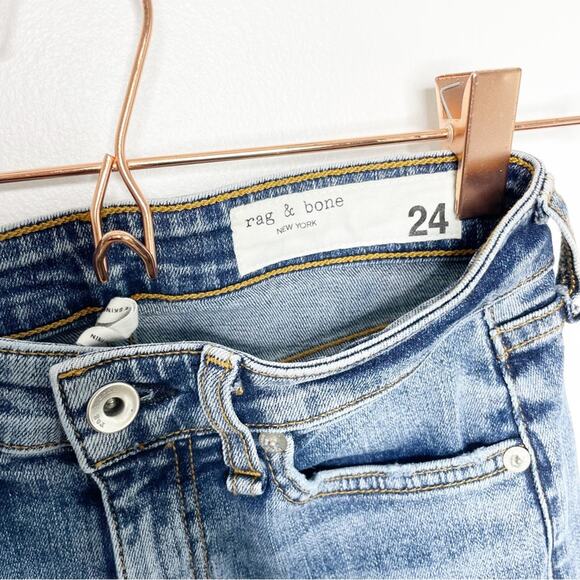 RAG & BONE Nina High Rose Ankle Skinny Jeans in Norwalk 24 - Picture 6 of 8